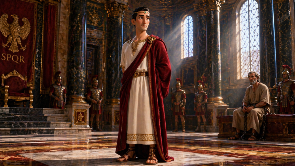 Representação de Herodes Agripa II. Um dos Seis Herodes na Bíblia Sagrada.