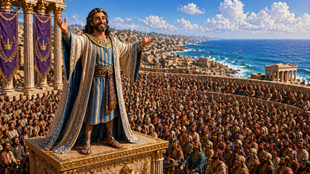 Representação de Herodes Agripa I. Um dos Seis Herodes na Bíblia Sagrada.
