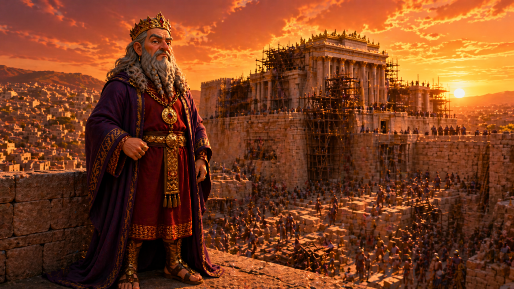 Representação de Herodes, O Grande. Um dos Seis Herodes na Bíblia Sagrada.