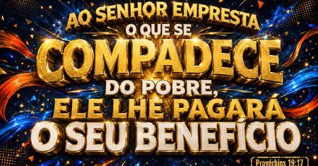 Provérbios 19:17 | O bem que você faz com o que tem permanece para sempre